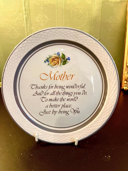 Mother Appreciation Decorative Ceramic Plate 9 Inch Gift