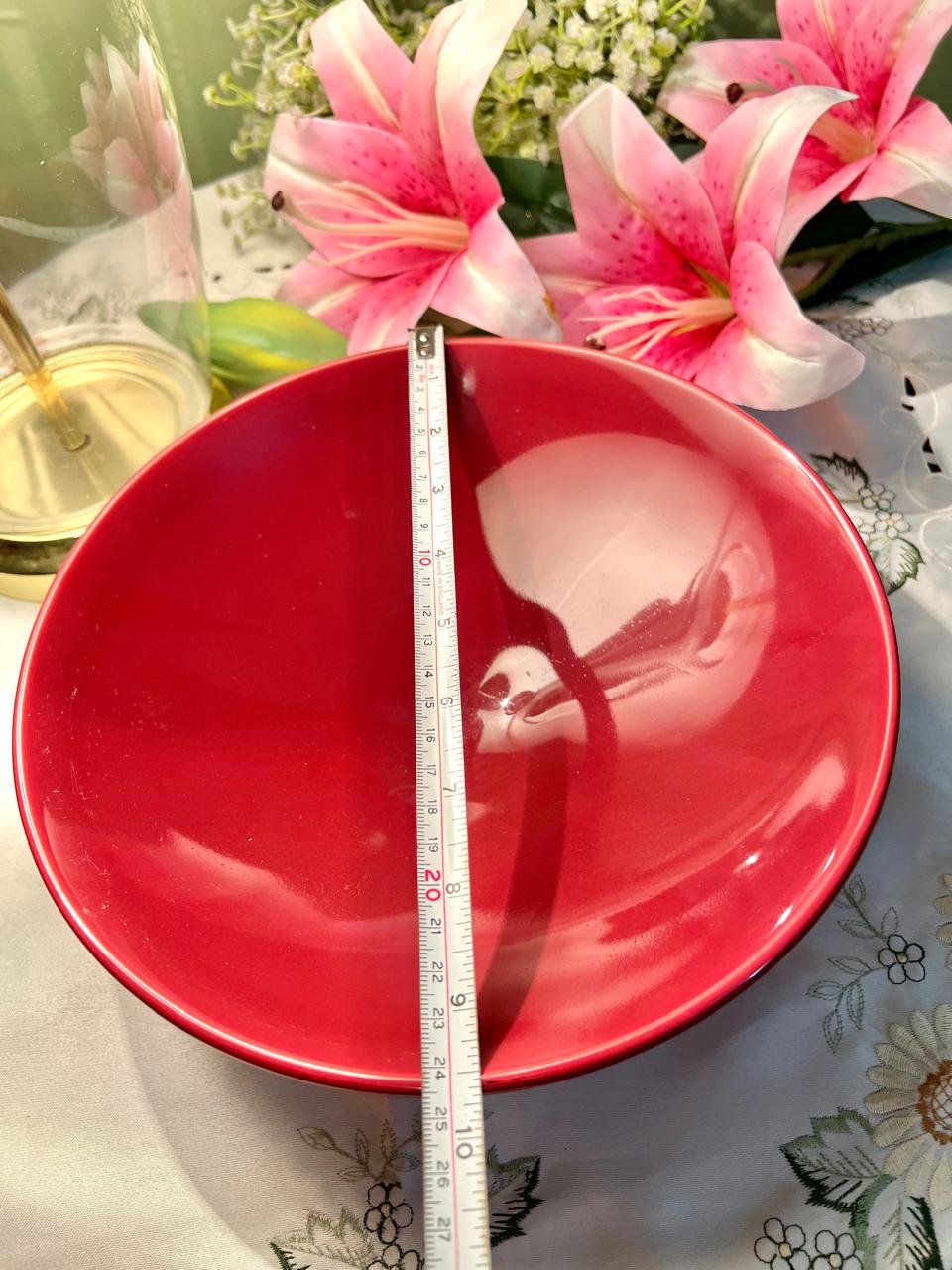Marks & Spencer Home Red Serving Bowl – 10 Inch