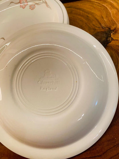 Churchill England Floral Quarter Plates Set of 6