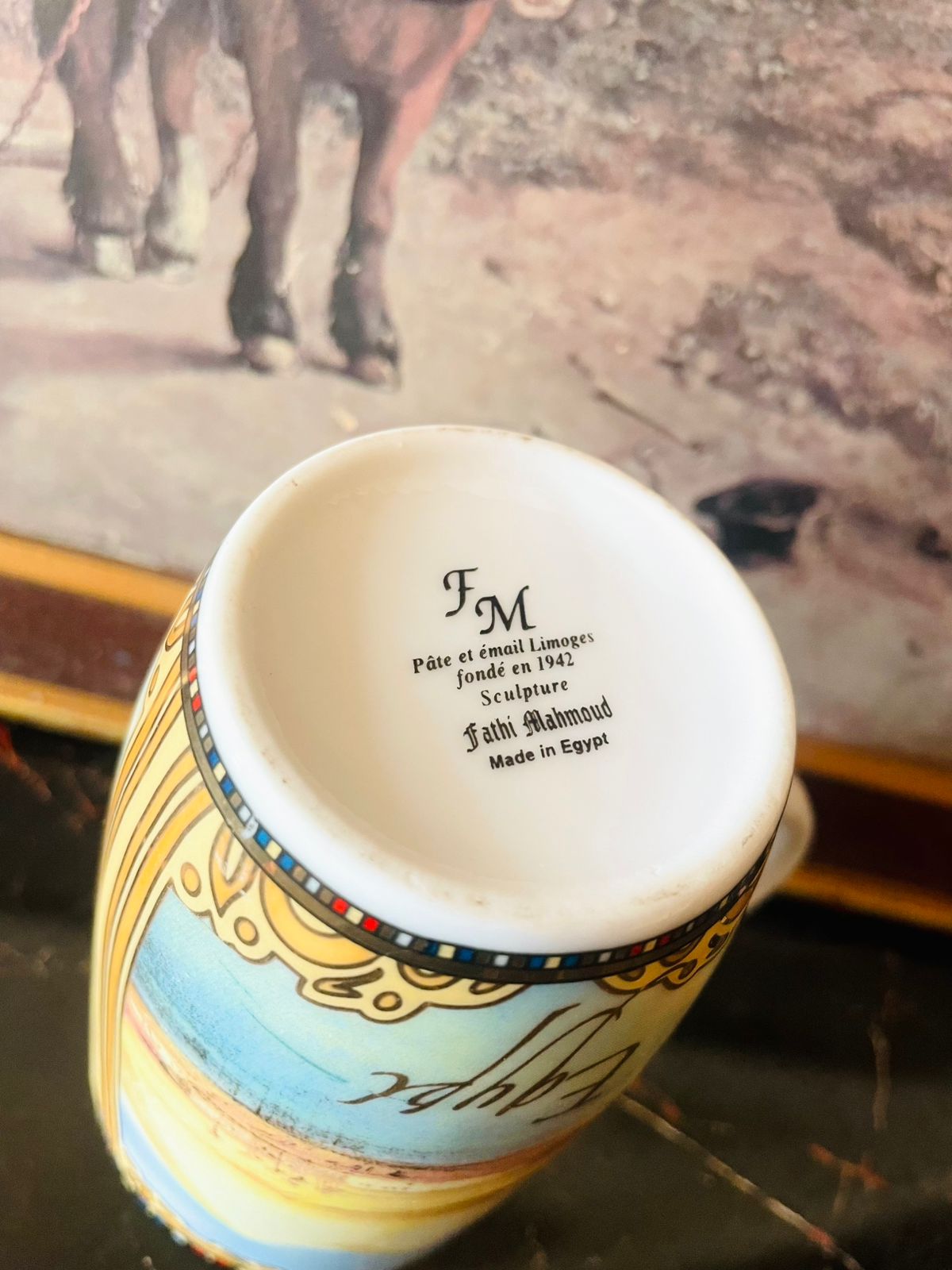 (Egypt Pyramids Mug) – FM Fathi Mahmoud Ceramic Souvenir Cup