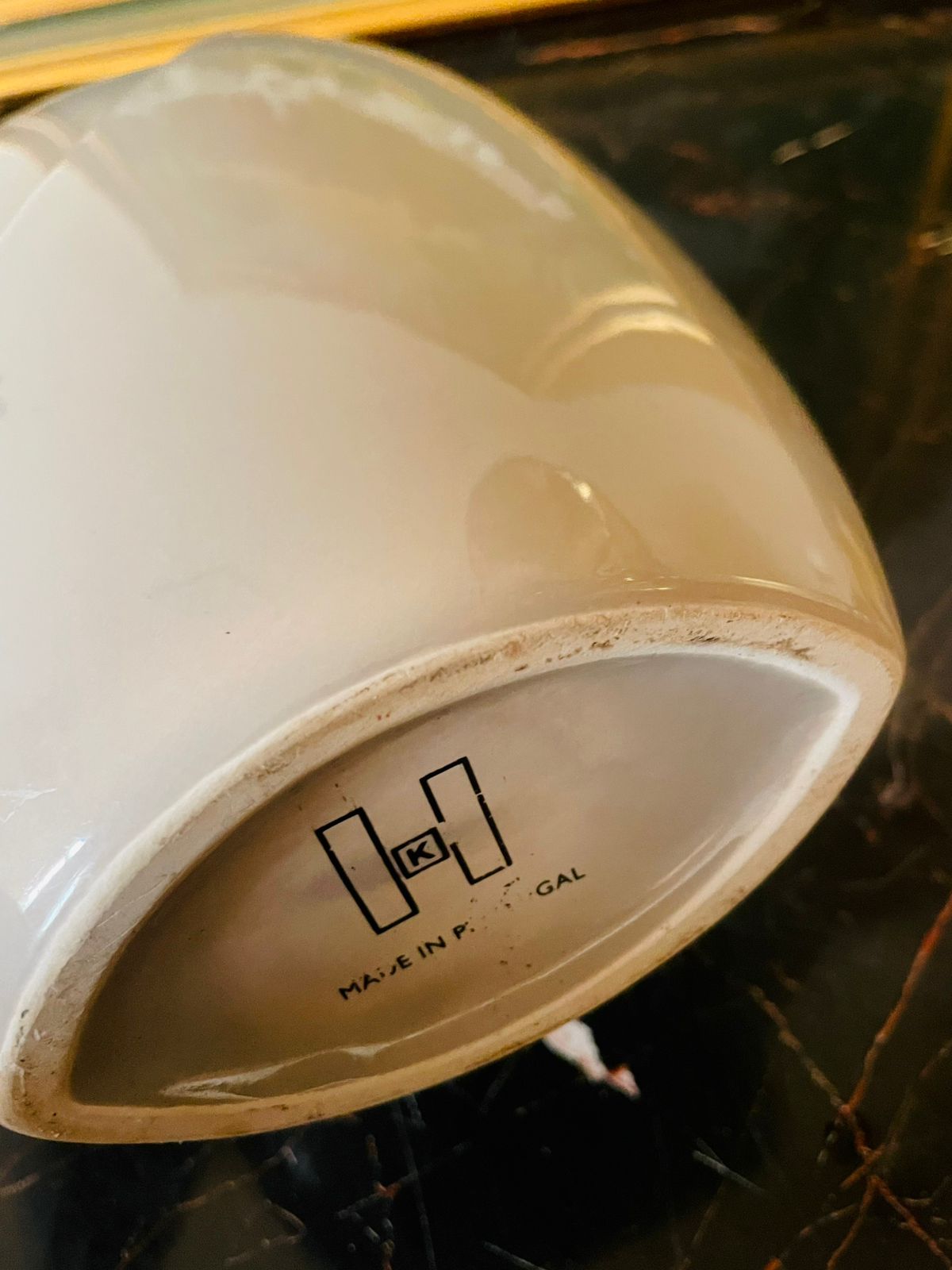 Modern Abstract Moon Vase – Grey Ceramic Minimalist Decor