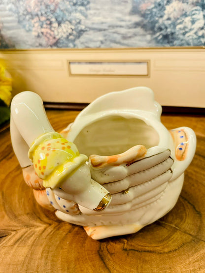 Vintage Porcelain Duck Planters Set of 2 – Cottage Decor