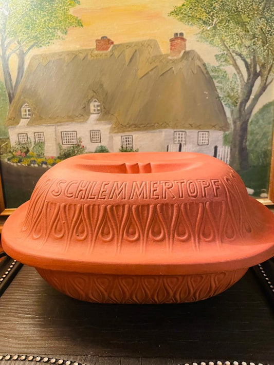 Vintage Terracotta Oven, Casseroles Dish, Bread Baking