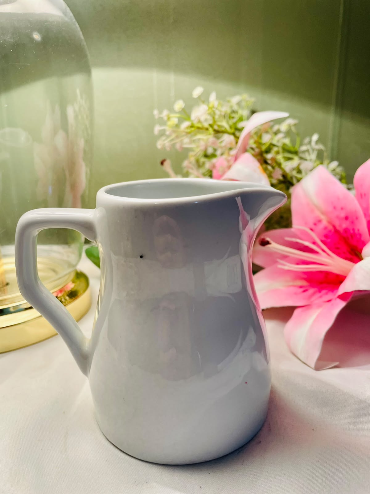 Porcelite White Vitrified Hotelware Milk Jug / Creamer – Classic Ceramic Pitcher – Approx. 12 cm