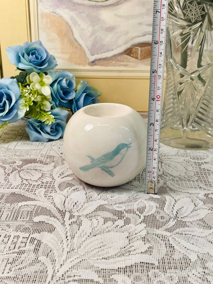 Vintage Different Bird Ceramic Candle Holders