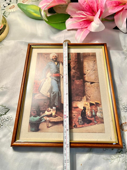 Orientalist Figure Framed Art 10"