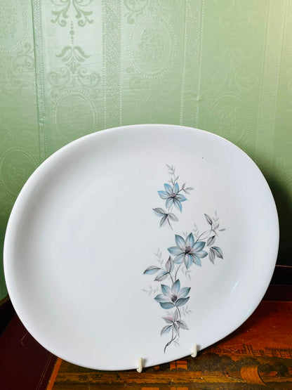 Johnson Bros Snowhite Floral Serving Platter 12" – England