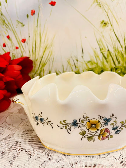 Rare find Minton Haddon Hall Bone China Floral Bowl