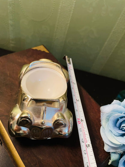 Silver Plated Car Tealight Holder Made in England 4 Inch