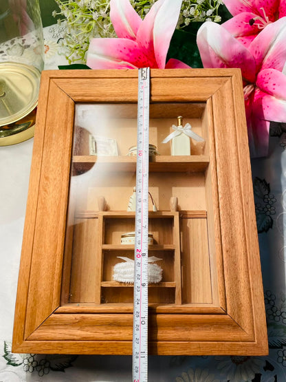 Wooden Shadow Box Display Frame Approx. 28 cm