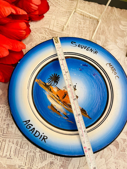 Agadir Morocco Souvenir Decorative Wall Plate 8 inches