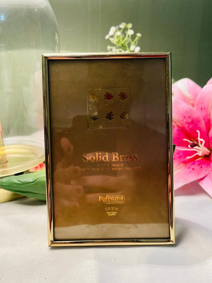 Six Trees Solid Brass Photo Frame 15 cm