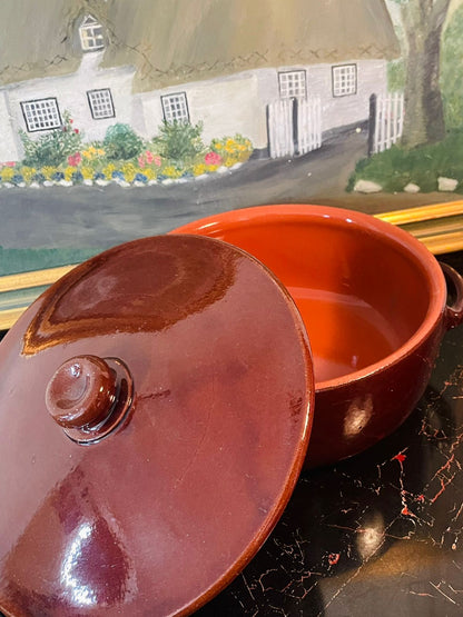 Large Teracotta Tureen / Casserole Dish with Lid for cooking purpose – Made in Germany