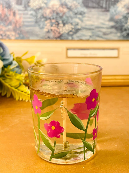 Floral Jelly Candle Glass Decorative Aesthetic Decor