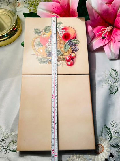 Fruit Basket Two-Panel Cutting Board Approx. 30 cm