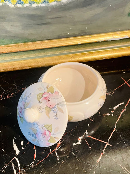 Tyne Potteries England Floral Sugar Bowl with Lid – Vintage Fine China