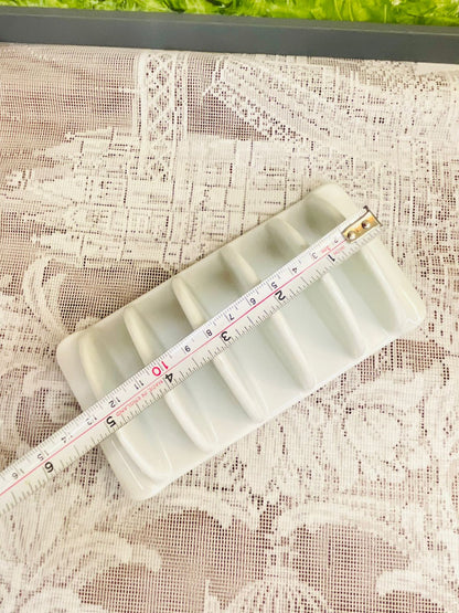 Vintage White Ceramic Toast Rack Made in Japan