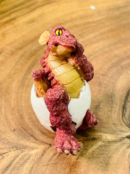 Vintage Baby Dragon Figurine in Egg Shell Collectible