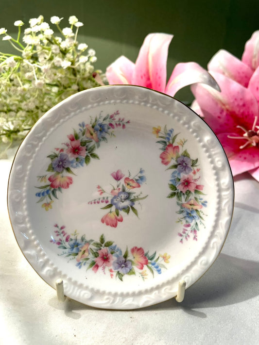 St Michael Floral Decorative Plate – 5 in