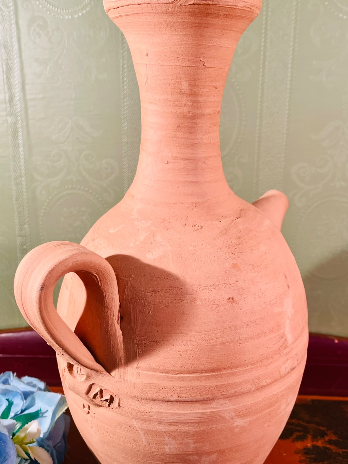 Terracotta Pottery Pitcher Vase – 11 Inch