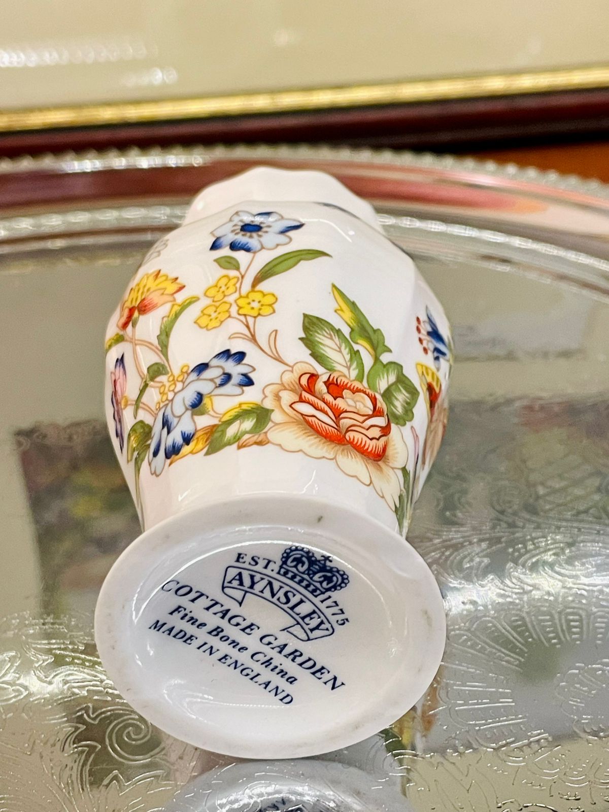 Aynsley Cottage Garden Mini Vase – Fine Bone China – Made in England