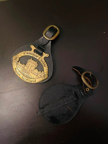 Vintage Brass Souvenir Horse Brasses Set of 2