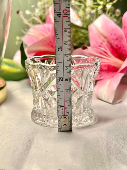 Vintage Clear Crystal Mini Bowl – Approx. 3.5 Inch