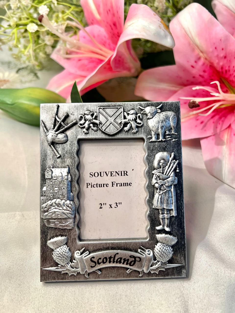 Scotland Souvenir Photo Frame 4.5" with 2" × 3" Insert