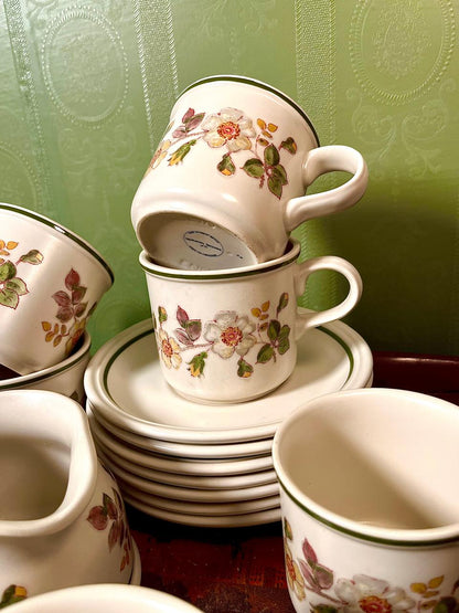 Marks Spencer Autumn Leaves England 14 Piece Tea Set | Oven to Tableware