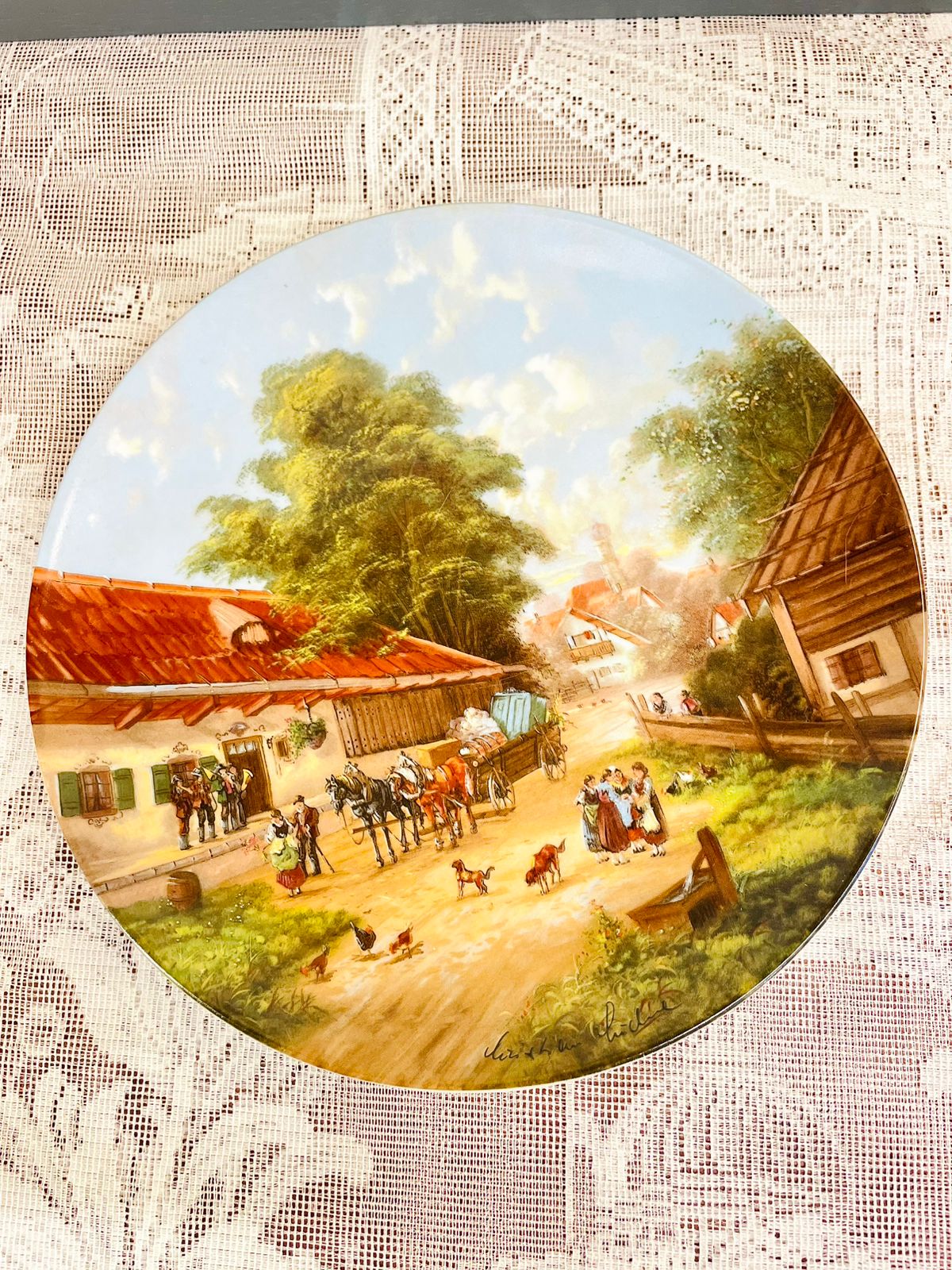 1987 Seltmann Weiden Bauernhochzeit Village Plate