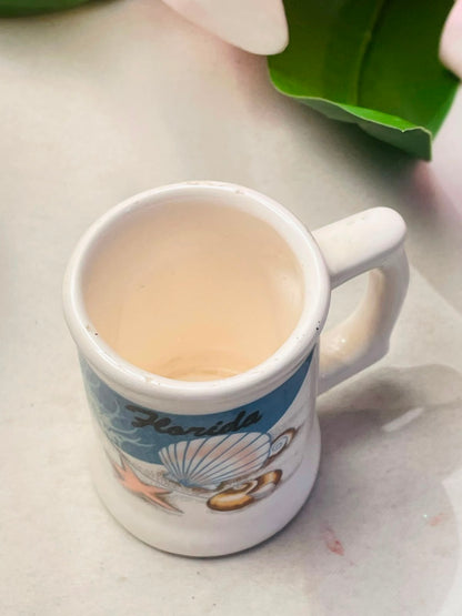 Florida Seashell Souvenir Ceramic Mug Approx. 7 cm