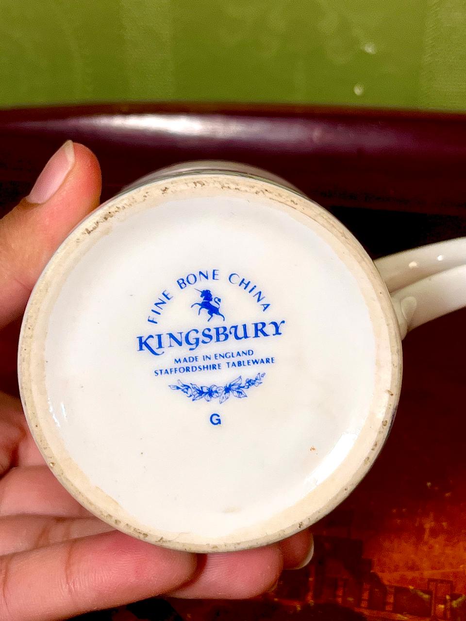Kingsbury Staffordshire Floral Fine Bone China Mug – Made in England