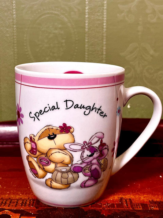 Special Daughter Teddy Bear Ceramic Mug 4.5"