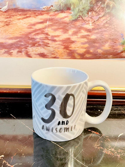 “30 & Awesome!” Luxe Ceramic Mug with Gift Box