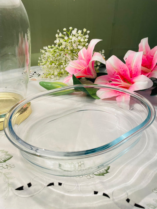 Pyrex Large Oval Clear Baking & Serving Dish – 10 Inch