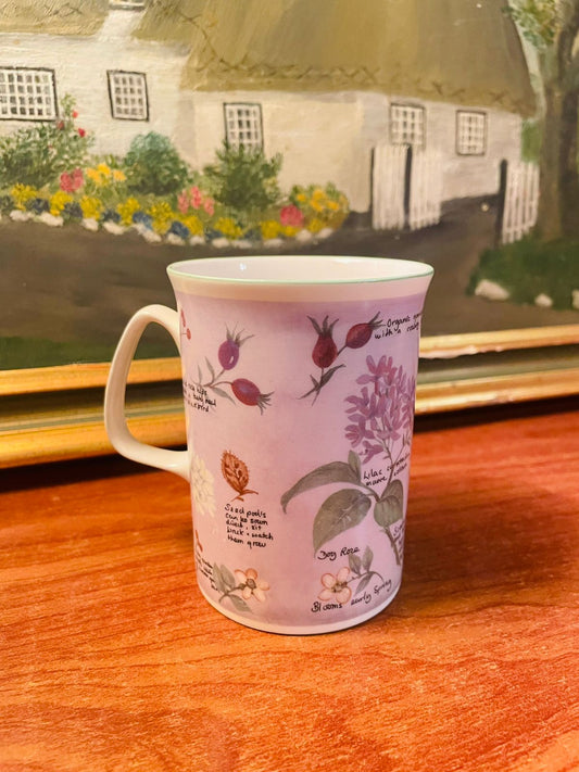 Floral Tea Mug, Coffee Mug, Fine Bone China, England
