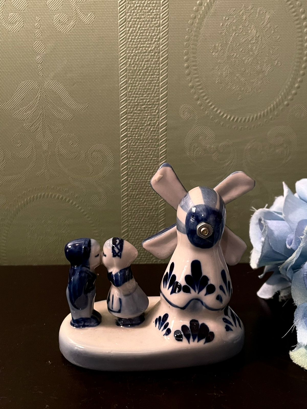 Mini Delft Blue Holland Windmill Figurine 3 Inch