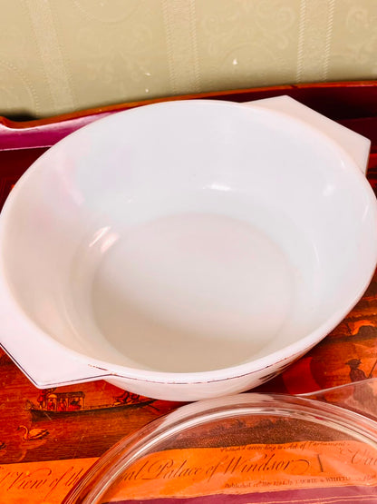 Red Rose Oven-Safe Casserole Dish with Lid 10"
