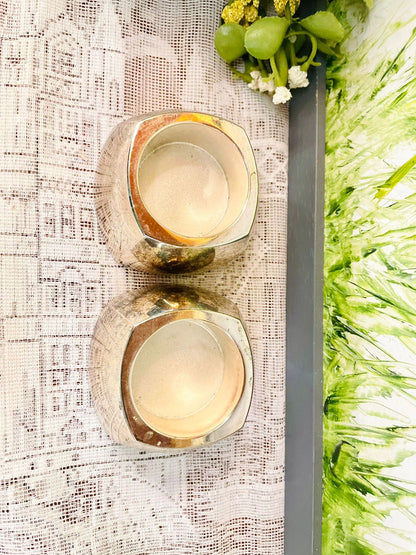Pair of Silver Tealight Candle Holders