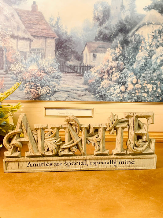 Auntie Wooden Sentimental Quote Plaque Decorative Sign