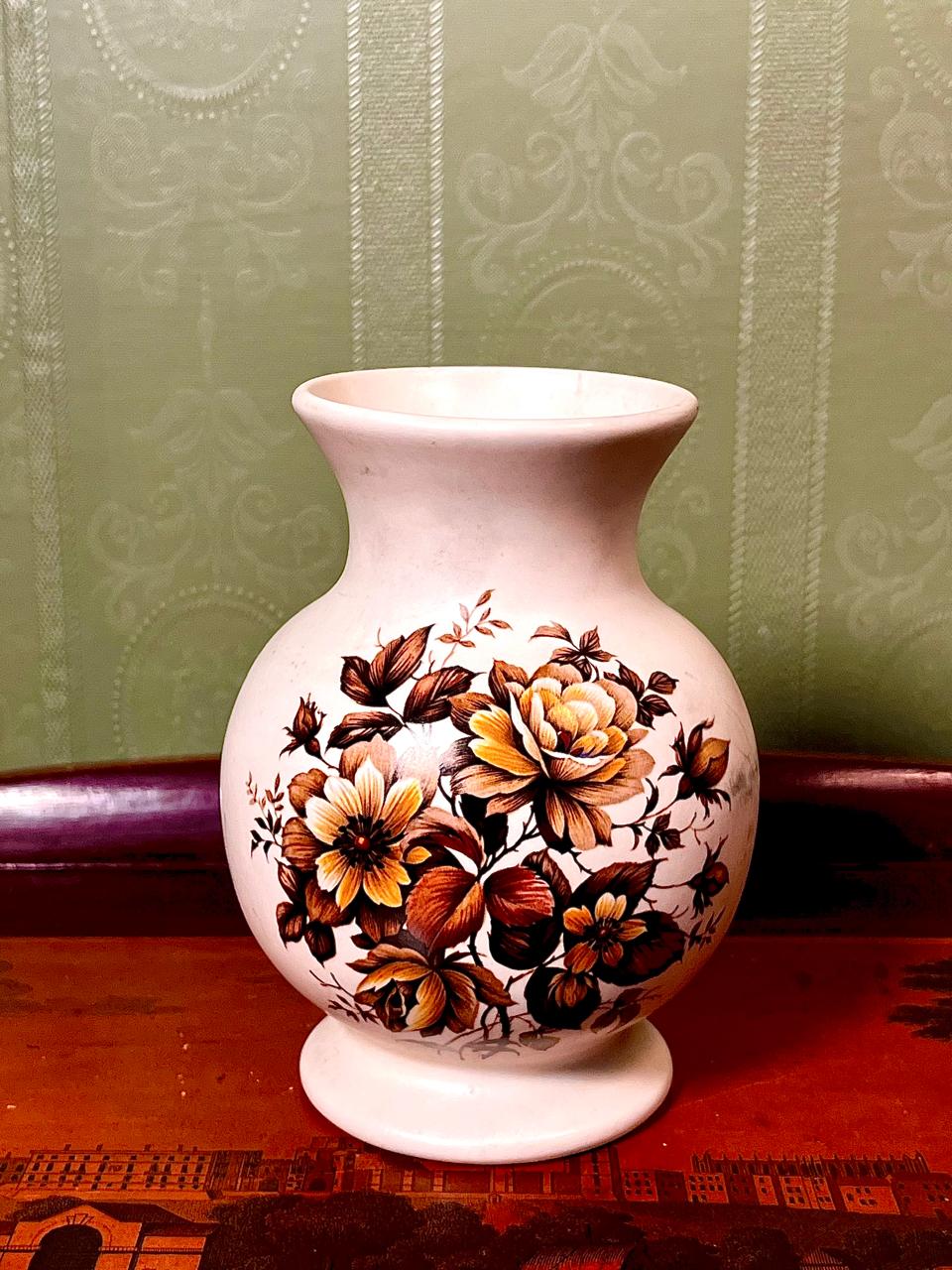 Purbeck Gifts Dorset Floral Ceramic Vase – 6 Inch | Made in England