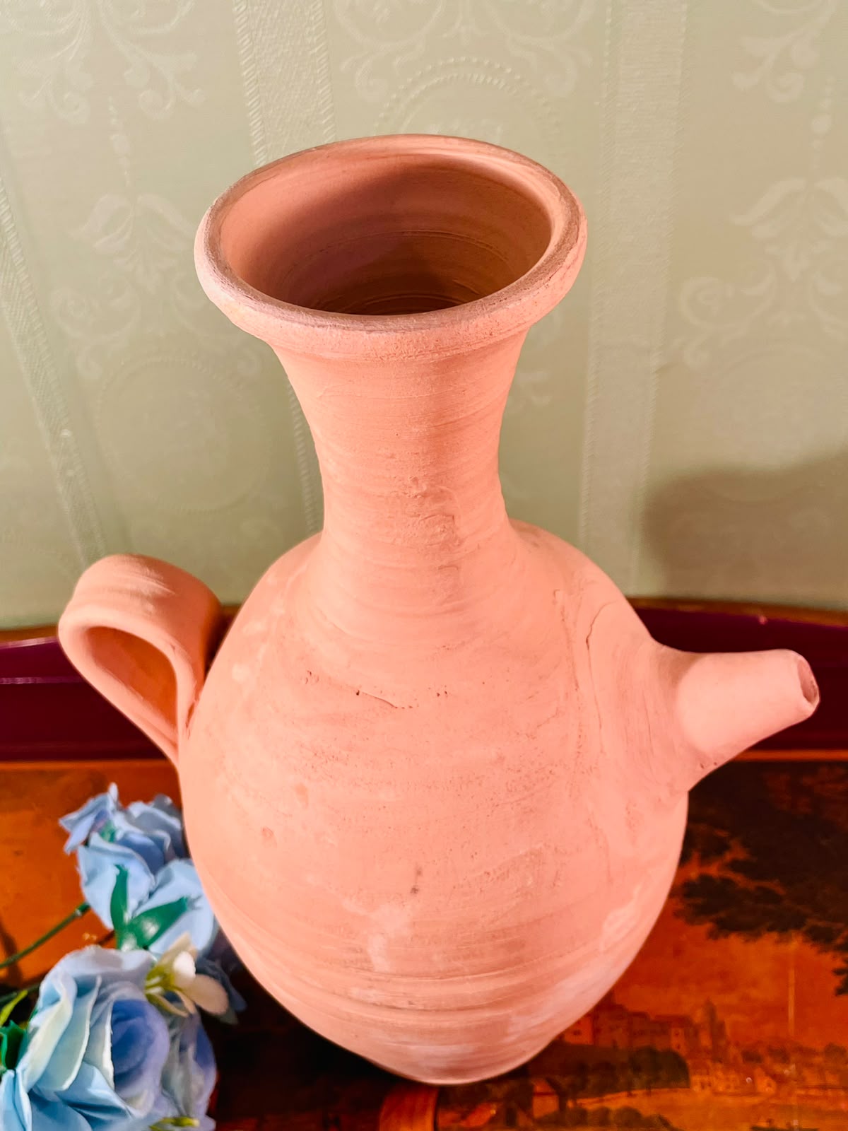 Terracotta Pottery Pitcher Vase – 11 Inch