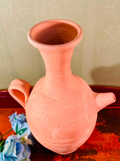 Terracotta Pottery Pitcher Vase – 11 Inch