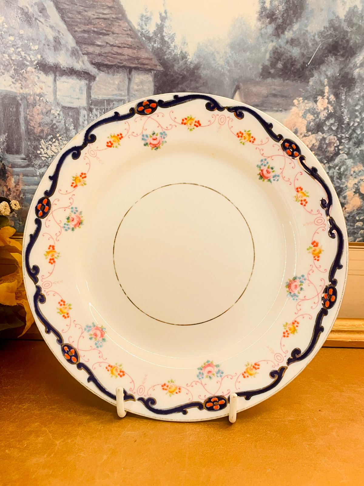 Vintage Phoenix Floral Plate Set of 5 - Plates