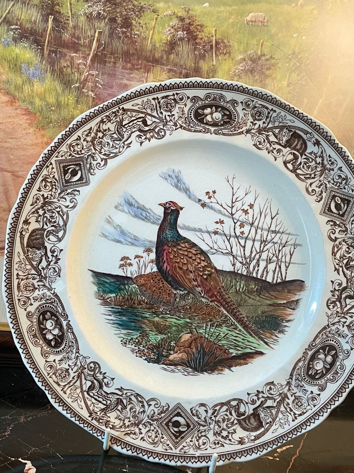 Mason’s Patent Ironstone Game Birds The Pheasant Decorative Plate – England