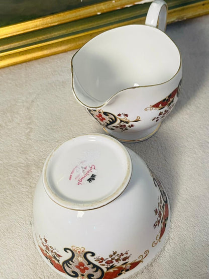 Cololough Bone China Creamer & Sugar Bowl Set – Elegant Tableware | Vintage England