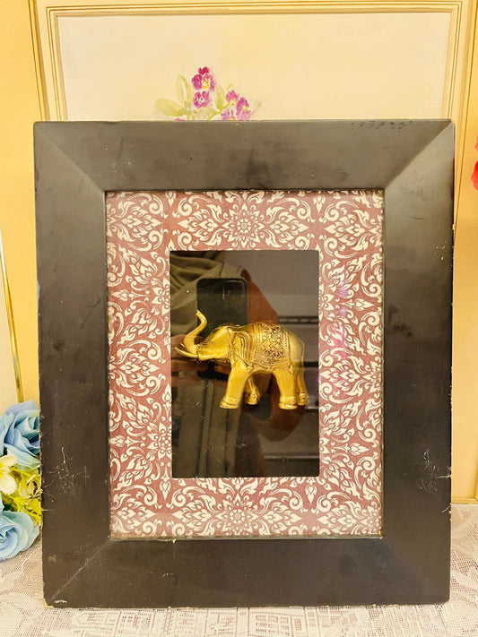 Gold Elephant Wall Art Frame – Decorative Accent