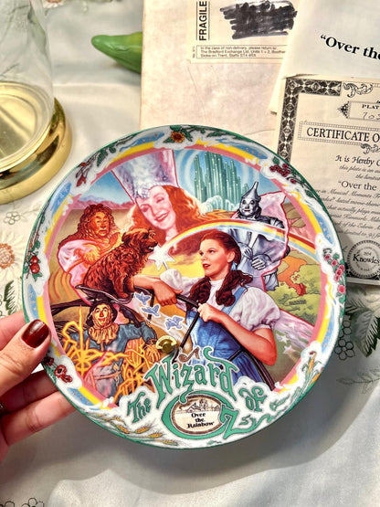 Knowles Over the Rainbow Wizard of Oz Collector Plate 8 in
