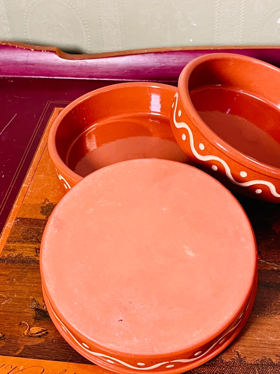Terracotta Ceramic Baking Dishes 5 Inch – Set of 3