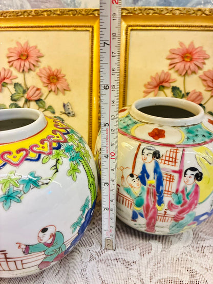 Vintage Porcelain Oriental Vases Pair (3200 each)